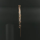 14k Yellow Gold and 0.50cttw Diamond Vintage Bangle Bracelet 6.75"