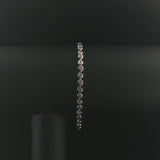 14k White Gold and 0.50cttw Diamond Ladies S Scroll Link Bracelet 7"