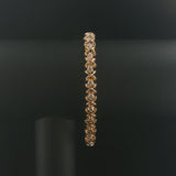 14k Yellow Gold and 2.40cttw Diamond Fancy X Link Bracelet 7.25"