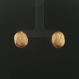 Roberto Coin 18k Yellow Gold Vintage Brushed Finish Stud Earrings Italy