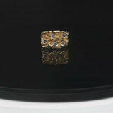 14k Yellow Gold and 0.50cttw Diamond 13.6g Heavy Nugget Ring Size 6