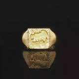 24k Pure Yellow Gold 7.6g Solid Lucky Floral Wrap Ring Size 7.5