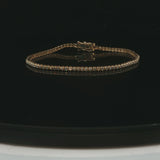 14k Yellow Gold and 1cttw Natural Diamond Tennis Bracelet 6.5"