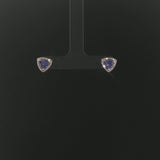Effy 14k White Gold Tanzanite and Diamond Stud Earrings