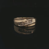14k Yellow Gold and 0.20cttw Diamond Vintage Band Ring Size 9.25