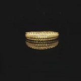 24k Pure Yellow Gold 4.5g Solid Fancy Band Ring Size 5.25
