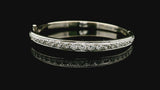14k White Gold and 1cttw Diamond 25g Heavy Bangle Bracelet 6.5"
