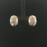 14k Yellow and White Gold 1cttw Diamond Vintage Earrings