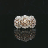 10k Yellow Gold 3cttw Chocolate and White Diamond Ring Size 7