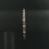 14k Yellow and White Gold 2cttw Diamond X Link Bracelet 7.5"