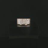 14k Yellow Gold and 1cttw Pave Diamond Vintage Ladies Band Ring Size 5.25