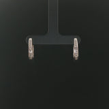 14k White Gold and 0.50cttw Diamond Hoop Earrings
