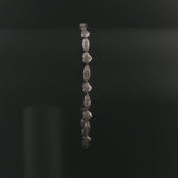 14k White Gold and 0.50cttw Diamond Fancy Heart Link Bracelet 8"