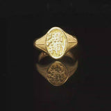 24k Pure Yellow Gold 4.9g Solid Ladies Asian Wrap Band Ring Size 3