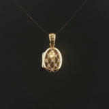 Charles Green & Sons 18k Yellow Gold and Diamond Vintage Locket Pendant