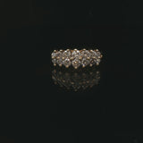 14k Yellow Gold and 1cttw Diamond Vintage Ladies Cluster Ring Size 6.5