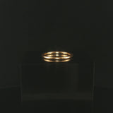 Jabel 18k Yellow Gold 2g Solid Thin 1.5mm Ladies Band Ring Size 5.75