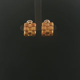 Roberto Coin Appassionata 18k Yellow Gold Vintage Woven Earclips Italy