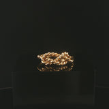 14k Yellow Gold and 3.3g Ladies Vintage Knot Rope Ring Size 6