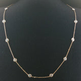Brand New 2cttw Natural Diamonds by the Yard Necklace in 14k Gold