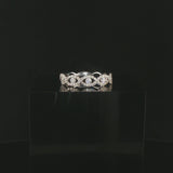 18k White Gold and 0.50cttw Diamond Band Ring Size 5.75
