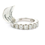Brand New 1.25ct Natural Diamond Half Eternity Wedding Band Ring Size 6.5