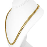 10k Yellow Gold 81.2g Solid Heavy 7mm Cuban Curb Link Chain Necklace 23"