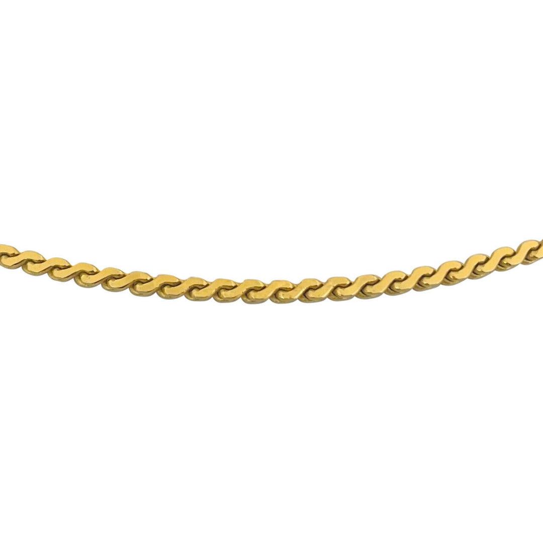 9ct Gold 40+5cm Solid Serpentine Chain | Angus & Coote
