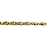 Chimento 18k Yellow and White Gold 19g Two Tone Fancy Link Bracelet Italy 7.75"
