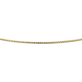 14k Yellow Gold 5.2g Solid Thin 1mm Box Link Chain Necklace 18"