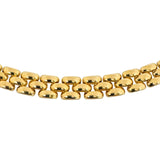 14k Yellow Gold 33.6g Ladies Polished 8mm Panther Link Necklace Italy 18"