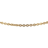18k Yellow Gold 8g UnoAErre 2.5mm Circle Cable Link Chain Necklace Italy 20"