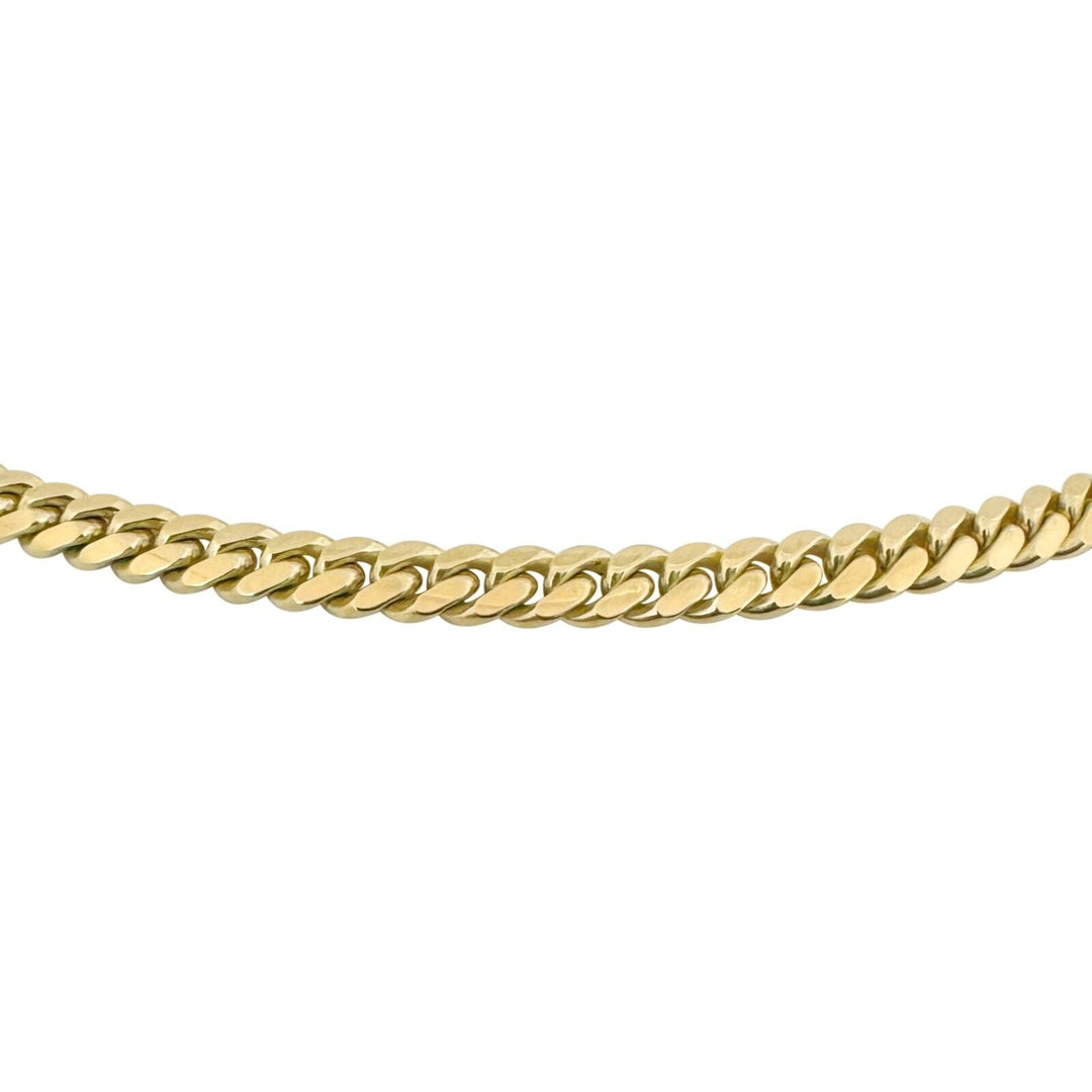 10k Yellow Gold 40.8g Solid Heavy 5mm Men's Cuban Link Chain Necklace 22"