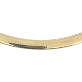 14k Yellow Gold 61.7g Solid Heavy 8mm Omega Link Necklace Italy 18"