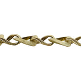 Brand New 14k Yellow Gold Ladies Fancy Link Bracelet Italy 8"