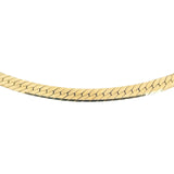 14k Yellow Gold 20.5g Solid Thick 5mm Herringbone Link Chain Necklace Italy 18"
