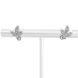 Tiffany & Co. Paloma Picasso 18K White Gold and Diamond Olive Leaf Stud Earrings