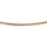 14k Yellow Gold 12.8g Solid Thin 2.5mm Cuban Curb Link Chain Necklace Italy 22"