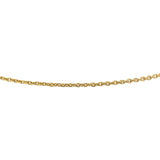18k Yellow Gold 7g Solid Very Thin 1.5mm Cable Link Chain Necklace 25"
