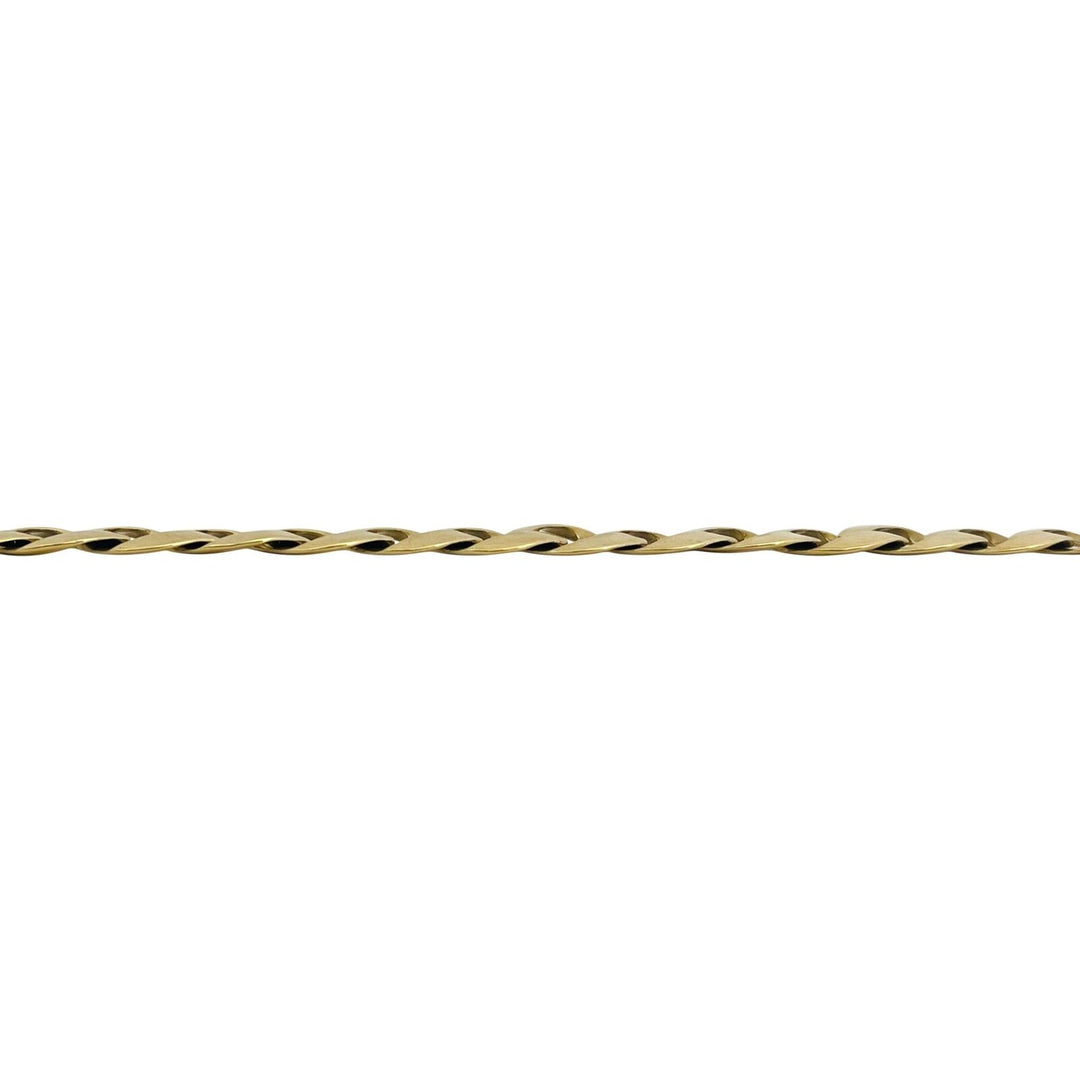 14k Yellow Gold 18.3g Hollow Men's 10mm Curb Link Bracelet 8"