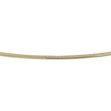 14k Yellow Gold 4.5g Solid Thin 1.2mm Snake Link Necklace 17"