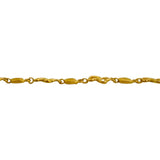 24k Pure Yellow Gold 11.2g Solid Ladies 8.5mm Heart Link Bracelet 7"