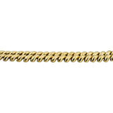 14k Yellow Gold 19.6g Faceted Two Strand 12mm San Marco Link Bracelet 7.5"