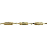 Brand New 14k Yellow Gold Ladies Fancy Link Bracelet Turkey 7.5"