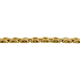 14k Yellow Gold 33.6g Ladies Polished 8mm Panther Link Necklace Italy 18"
