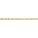 22k Yellow Gold 20.4g Diamond Cut 3.5mm Fancy Heart Link Chain Necklace 26"