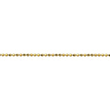 14k Yellow Gold 6.3g Thin 2mm Ball Bead Link Chain Necklace Italy 20"