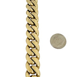 14k Yellow Gold 147g Solid Very Heavy 15mm Men's Miami Cuban Link Bracelet 8.5"