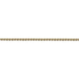 14k Yellow Gold 12.8g Solid Thin 2.5mm Cuban Curb Link Chain Necklace Italy 22"