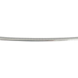 14k White Gold 31g Solid Ladies 6mm Omega Link Necklace 18"
